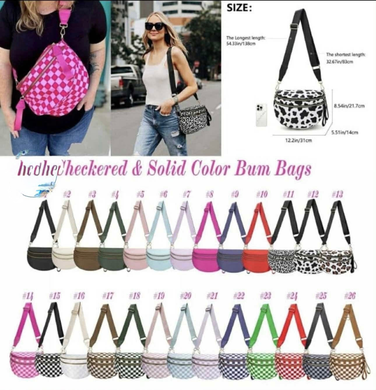 Checkered Bum Bags