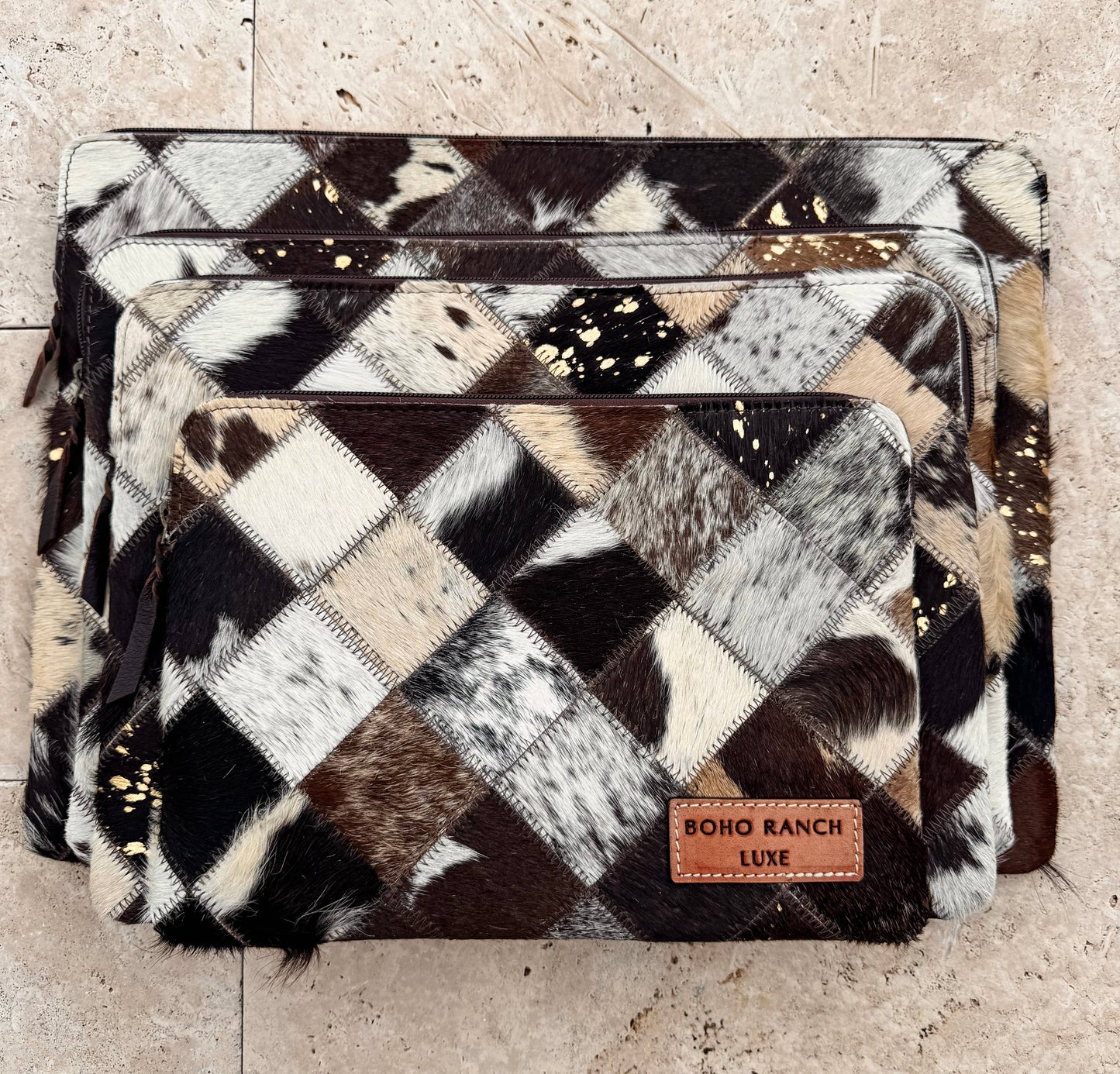 LUXE LAPTOP sleeve computer bag hairon cowhide