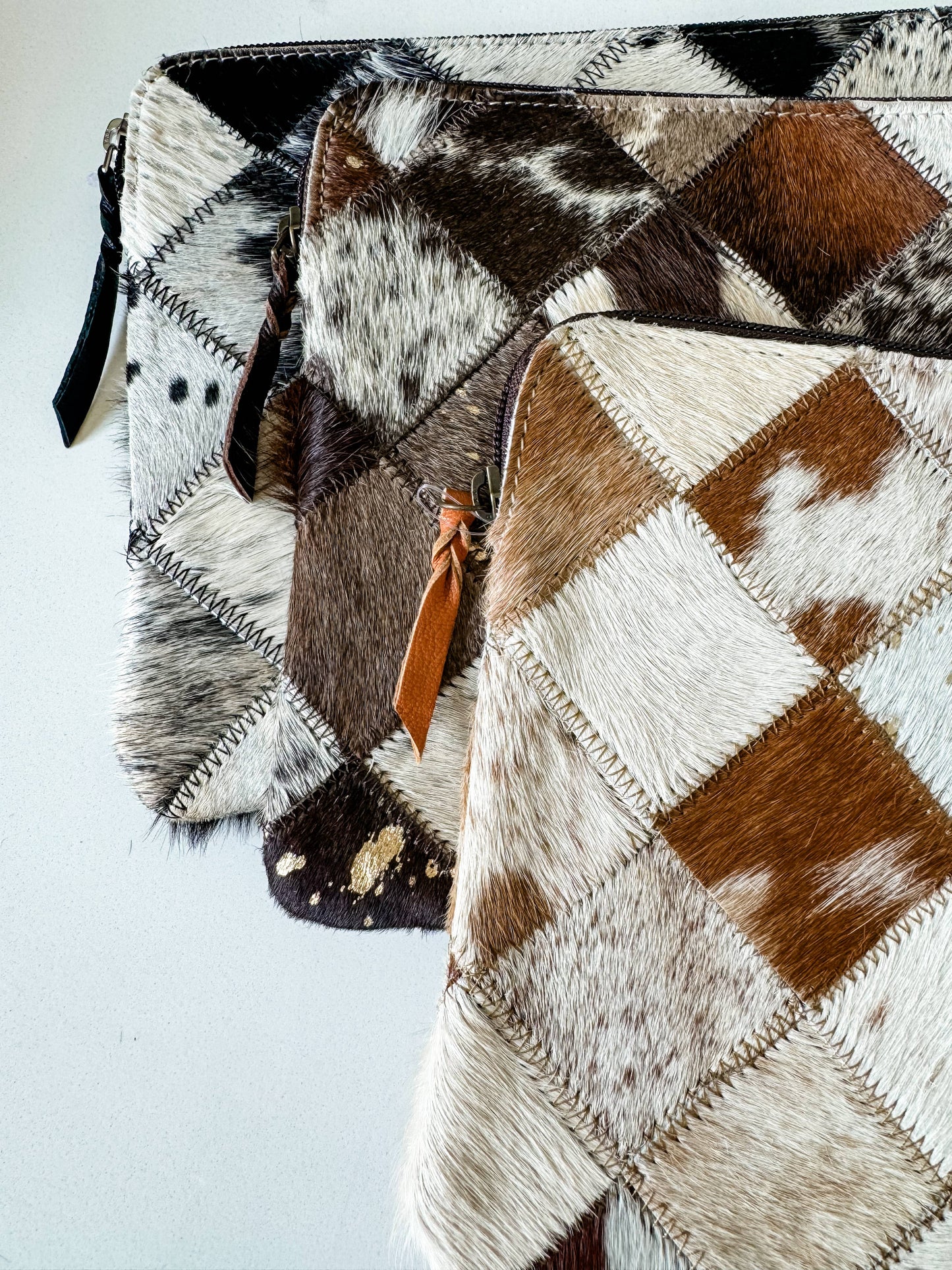 LUXE LAPTOP sleeve computer bag hairon cowhide