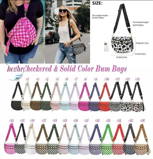 Checkered Bum Bags