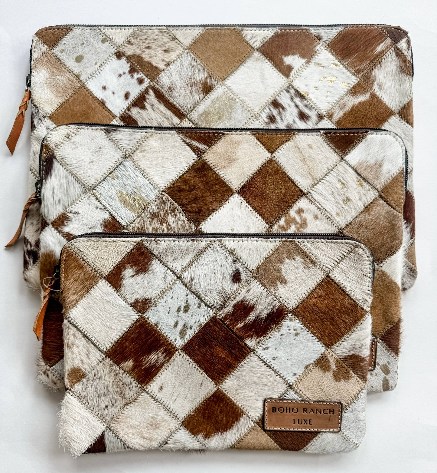 LUXE LAPTOP sleeve computer bag hairon cowhide